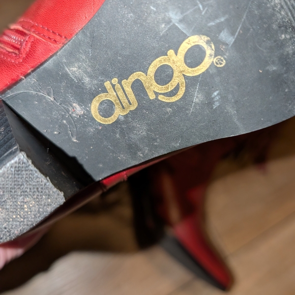 Red Fringe Western Boots - Picture 9 of 11